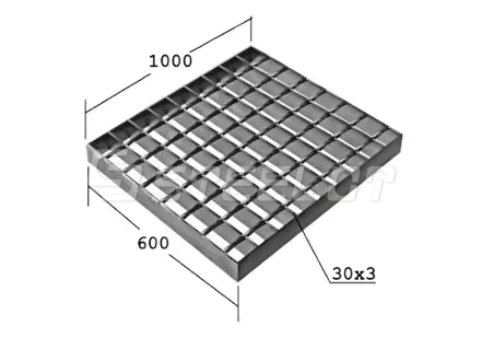 Решетчатый настил сварной SP 1000х600х30х3