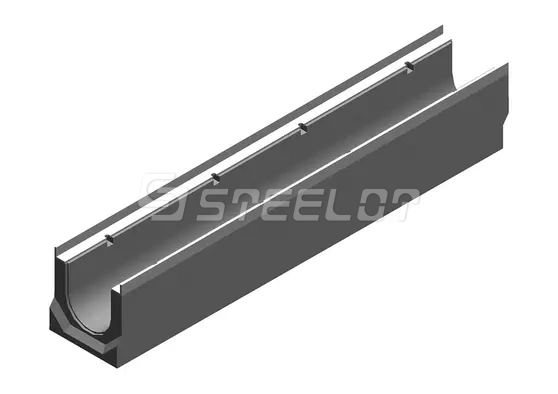Бетонные водоотводные лотки SteePro DN110 с вертикальным выпуском