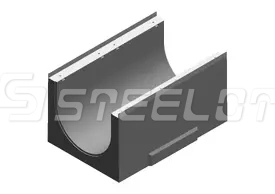 Бетонные водоотводные лотки SteePro DN500 с уклоном 0,5%