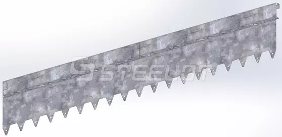 Разделитель-бордюр T-образный 1200-240-21,6-1,5