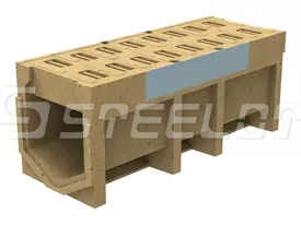 Моноблок полимербетонный ревизионный с полимербетонной решеткой SteeBlock DN300 H510, кл. Е600