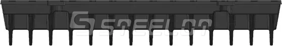 Решетка чугунная щелевая SteePro DN400, кл. E600